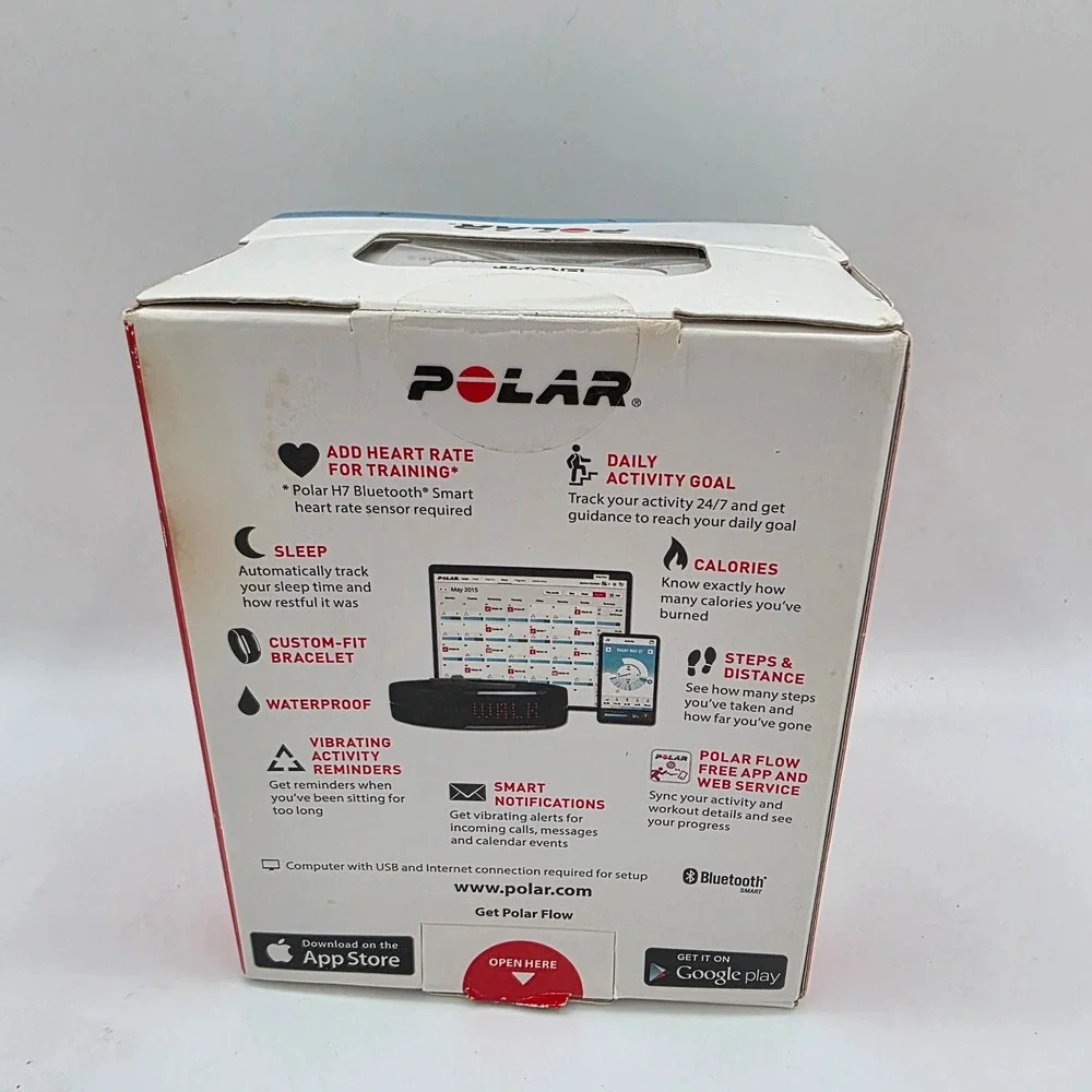 Polar‎ Loop 2 Activity Tracker Smoky Black Smart Bracelet Waterproof